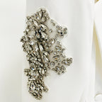 CRYSTAL BLAZER AND WIDE LEG PANTS SET