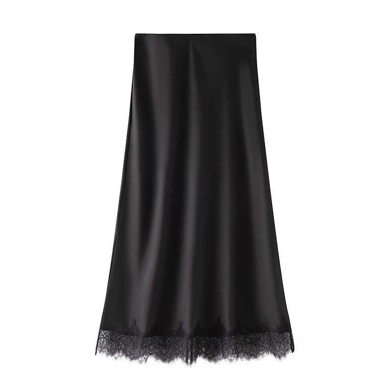 LACE TRIM SKIRT