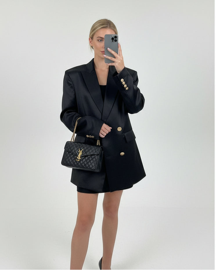 SILK BLAZER OVERSIZED