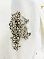 CRYSTAL BLAZER AND WIDE LEG PANTS SET