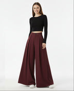 HIGH WAISTED WIDE LEG PANTS