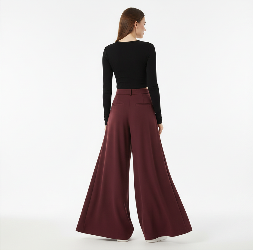 HIGH WAISTED WIDE LEG PANTS