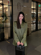SILK BLAZER OVERSIZED