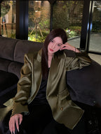 SILK BLAZER OVERSIZED
